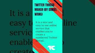 Online Twitter Thread Maker Websites