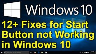 ️ 12+ Fixes for Start Button not Working in Windows 10 - 2020 - Cortana, Edge, Taskbar Not Working