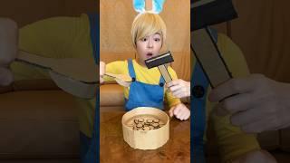 PROPER USE OF CARDBOARD SPOON！#asmr