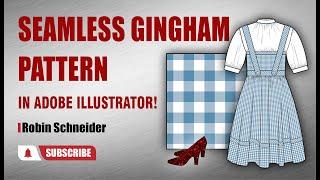 How To Create a Seamless Gingham Plaid Pattern In Adobe Illustrator | Robin Schneider