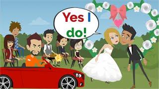 The crazy Wedding! | Basic English conversation | Learn English | Like English