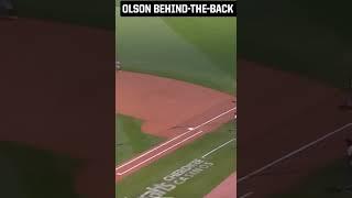 Behind the back Matt Olson sick play #edits baseball