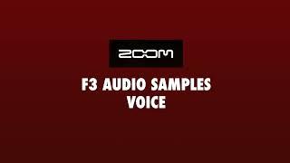 ZOOM F3 Audio Samples