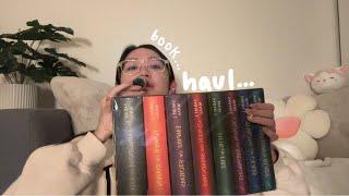 cozy book talk corner 🫧 chit chat, HUGE book haul (20+ books…)