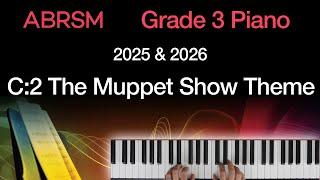 The Muppet Show Theme / ABRSM Grade 3 Piano 2025 & 2026, C:2 / Synthesia Piano tutorial + Slow