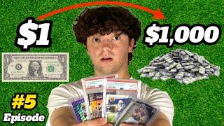 Turning $1 into $1,000 Buying & Selling Sports Cards! (Episode #5)