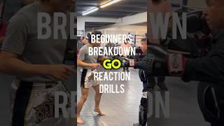 Beginners breakdown on building faster reaction drills. Aim your kicks! #muaythai #coach #beginners