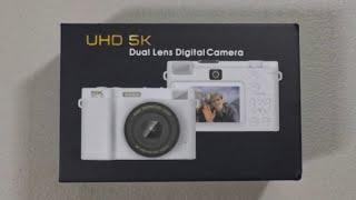 Unboxing $149 UHD 5K Dual Screen Digital Camera