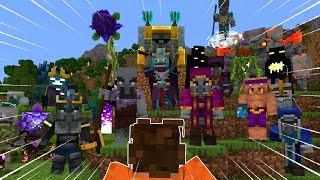 I Fought the Mobs from Minecraft Dungeons in Minecraft