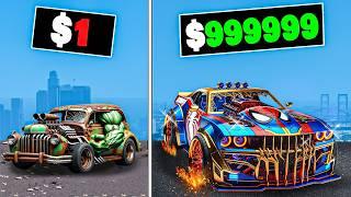 $1 to $1,000,000 Superhero Car in GTA 5