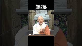 죽음을 이별로 여기지 않으려면 #안심 #죽음수업 #원빈스님 #명언 #인생조언 #법문 #행복  #격언  #지혜 #죽음 #준비 #임종