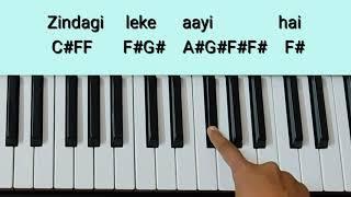 Tere Liye Tutorial(Chords+Melody) | Veer Zara | Keyboard