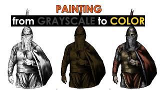 Character Illustration: Painting from Grayscale to Color