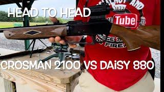 Vintage Head to head challenge, Crosman 2100 Vs. Daisy 880 at 25 yards!