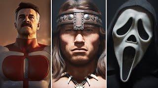 All Mortal Kombat Guest Character Trailers - MK1/MK9/MK10/MK11