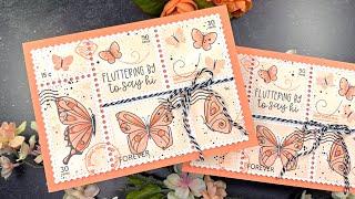 Waffle Flower A7 Postage Cards | AmyR 2024 Valentine's Card Series #4