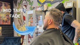 Hair Transformation Mid Taper Fade By Thomas Baca Barber