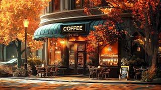 Tranquil Autumn Day at a Cozy Cafe with Smooth Jazz Instrumentals for Work & Study