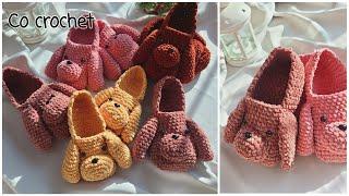 댕댕곰 덧신룸슈즈 코바늘 덧신 crochet room shoes