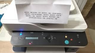 Xerox B205 Tech Mode - Print report force mode - Supplies and Configuration.