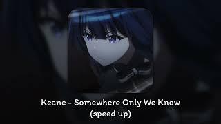 keane - somewhere only we know (speed up) tiktok version