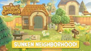 Springcore Sunken Villager Neighborhood  | Animal Crossing New Horizons