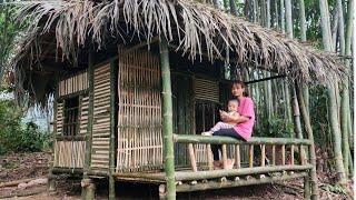 FULL VIDEO.  Building a bamboo house for a 20-year-old single mother  @NGThuy-02