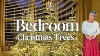 Cozy Holiday Bedroom Decor: Setting Up Frosted Trees & Choosing Between Frosted vs. Flocked! | Day 6