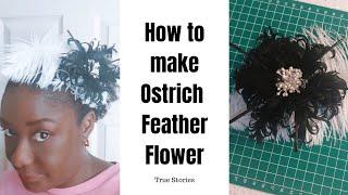 How to Make Ostrich Feather Fascinator #Millinery #tutorial #diy