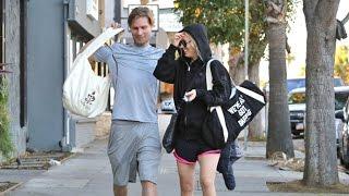 Kaley Cuoco Shows PDA With Karl Cook At Yoga Class