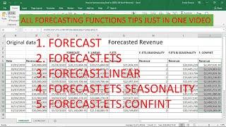 How to Forecast the future values using Excel  make predictions easily using excel