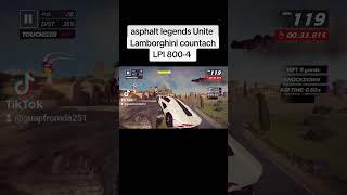 asphalt legends Unite lamborghini countach LPI 800-4 Gameplay #viral #youtube #short #lamborghini