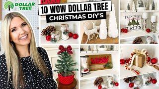 10 WOW Dollar Tree Christmas DIYs...No Skill Required!!