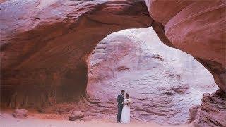 Rachel + James Arches National Park Sand Dune Arch Elopement Wedding Film {Moab, Utah videographer}