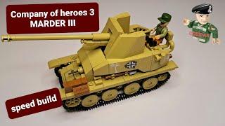 Company of Heroes 3 - MARDER III- Afrika Korps - COBI 3050 (speed build review)