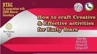 How to craft Creative activities for Early Years.