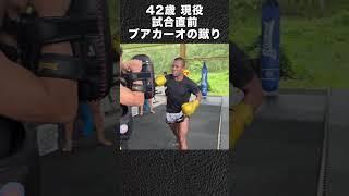 魔裟斗 タイでブアカーオの蹴りを受ける。#魔裟斗 #キックボクシング #muaythai #buakaw #shorts