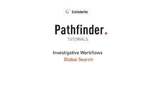 Pathfinder Tutorials I Investigative Workflows I Global Search