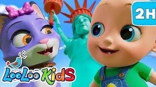 Kitty Cat - Happy Songs & Cartoons for Kids - S4EP91 Dance Along Super Mix - LooLoo Kids