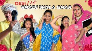 Desi shadi wala ghar..#comedy #shadi