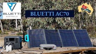 Bluetti AC70 Solar generator @BLUETTIOfficial