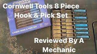 Cornwell Tools Review! Cornwell 8 Piece Hook & Pick Set Reviewed By A Mechanic