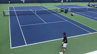 Roger Federer Practice Avec Stan Wawrinka 2019 US OPEN Practice