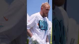 JAKE PAUL'S 40 YARD DASH AT MIAMI DOLPHINS TRAINING CAMP 2022