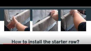 Video 2 - Maibec Acenta - How to install the starter row