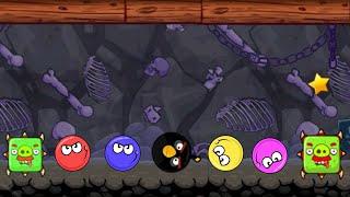 Red Ball 4 Level 70 - Level 70 Walkthrough - Angry Bird Ball Into The Caves Level 70, 71