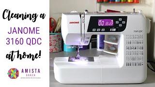 CLEANING A JANOME 3160 QDC - The most simple at-home sewing machine cleaning tutorial!