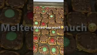 Christmas Easy Bake Dessert/ Chocolate Pretzel treat #shorts