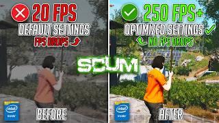 SCUM - How to Fix Lags, Stutter & BOOST FPS on ANY PC