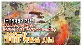 BDO 검은사막 "각성도사 데키아1 잿빛숲 " [ Awakened Dosa Decia1 Ash Forest hunting ]